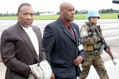 Transfer of Charles Taylor for trial for war crimes in the Hague. (file photo)