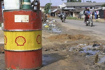 Shell oil barrel Port Harcourt.