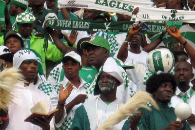 Nigeria Super Eagles supporters.
