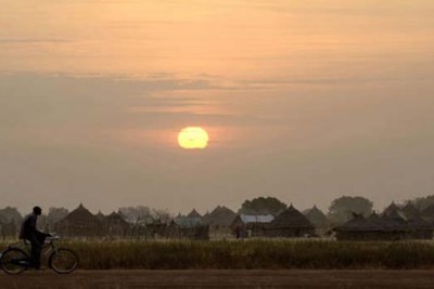 Sunset in the Abyei region of Molomol.