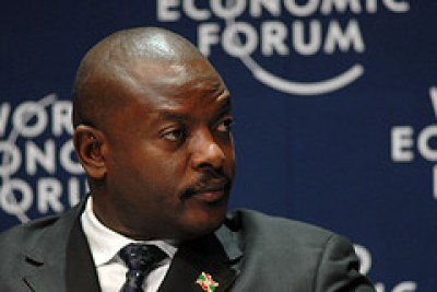 Pierre Nkurunziza, Président du Burundi.