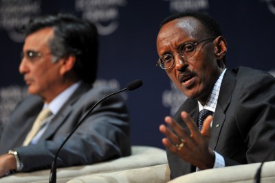 President Paul Kagame (file photo).