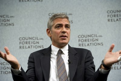 George Clooney talking about his trip to Sudan at the Council on Foreign Relations