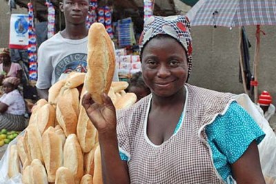 Bread at a street market.