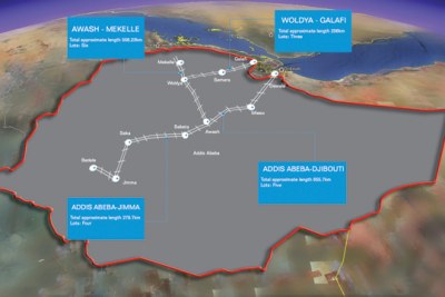Part of the Growth and Transformation Plan (GTP), the new railway designs are to connect some of the major cities of Ethiopia.