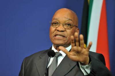 South African President Jacob Zuma.
