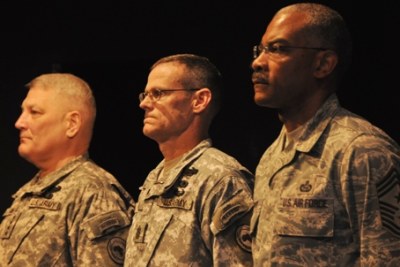Gl Carter Ham, Sgt Major Mark Ripka , and Chief Master Sergeant Jack Johnson Jr.