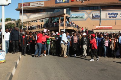 Teachers have been striking since June in Swaziland for a 4.5 percent cost of living increase (file photo).