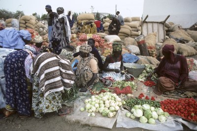 Saint Louis Market in Senegal.