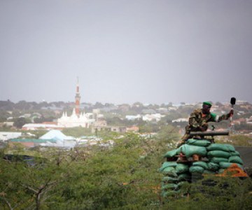 AU soldiers in Mogadishu