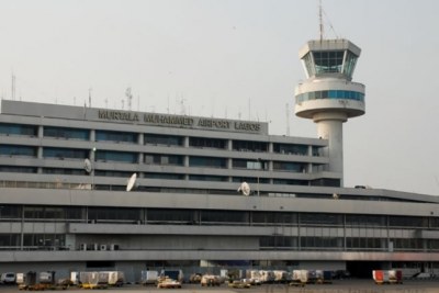 Murtala Muhammed International Airport in Lagos, Nigeria.
