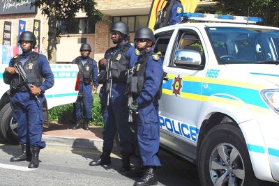 South African police (file photo).