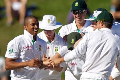 South African cricketers.