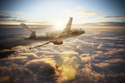 An artist's impression of a Fastjet Airbus.