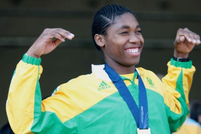 South Africa's 800m specialist Caster Semenya.