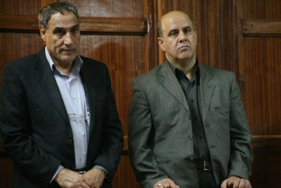 In the dock (file photo): Iranians Ahmed Mohammed and Sayed are charged with possession of explosives and suspected of plotting a series of terrorist attacks in Kenya.