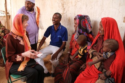 Mary Robinson in Somalia. The Nelson Mandela annual lecture series invites prominent people to stimulate dialogue on critical social issues.