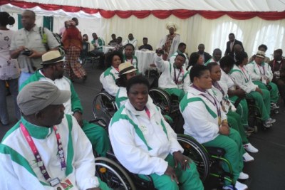 Nigerian paralympic team.