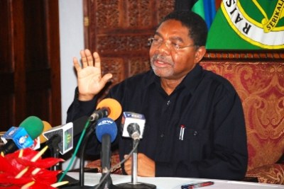 The President of Zanzibar, Dr. Ali Mohamed Shein (file photo).