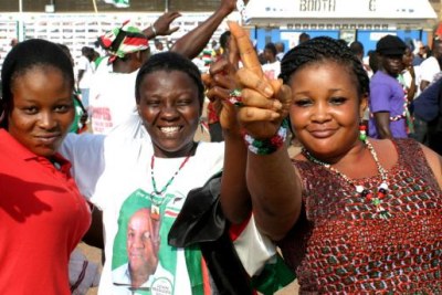NDC supporters at rally in Accra (file photo).