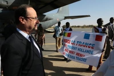 French President François Hollande in Mali