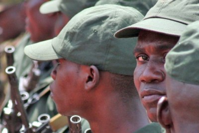 Soldiers of the Central African Republic's armed forces.