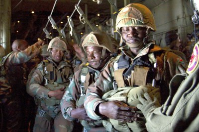 South African soldiers (file photo).