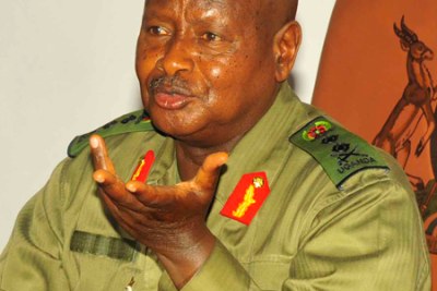 President Yoweri Museveni ready to assent to the Anti-Homosexuality Bill (file photo).