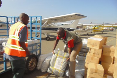 Save the Children delivers emergency supplies in South Sudan.