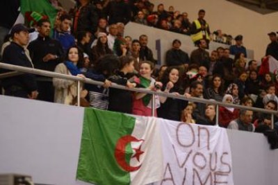 Le public algérien a poussé son équipe jusqu'au sacre final de la CAN de handball 2014