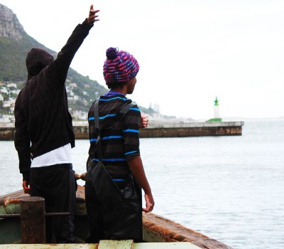 Fishermen in Kalk Bay, Cape Town