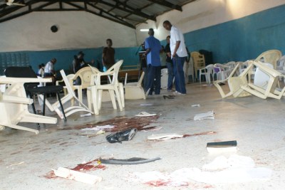 A shooting at a church in Mombasa, Kenya that left several people dead and scores injured (file photo).