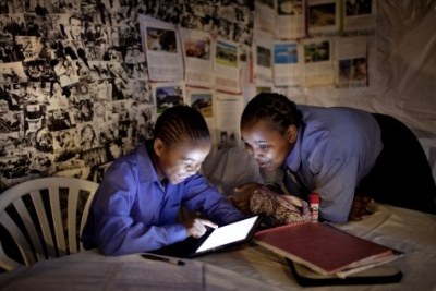Students doing homework at home in Cape Town, South Africa (file photo).