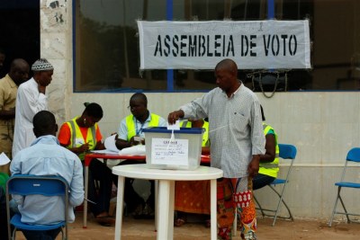 First round voting in Guinea Bissau