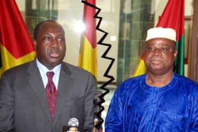 Zephirin Diabré et Assimi Koanda, les deux co-président du Dialogue