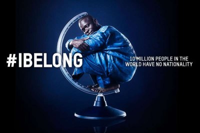A poster for the UNHCR's campaign against statelessness.