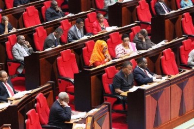 Tanzanian parliament on the escrow saga (file photo).