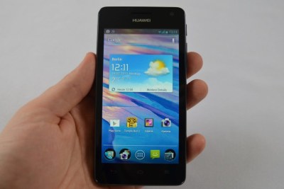 A Huawei smartphone.