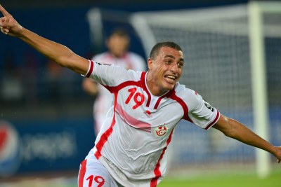 Ahmed Akaichi scored for Tunisia in their encounter with DR Congo. Both teams are through to the quarter-finals.
