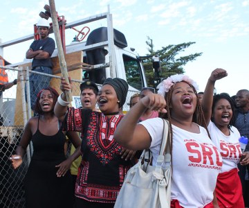 South African Students Celebrate Removal of Rhodes Statue