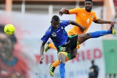 Taifa stars in action again the Elephants of Côte d’Ivoire. (file photo)
