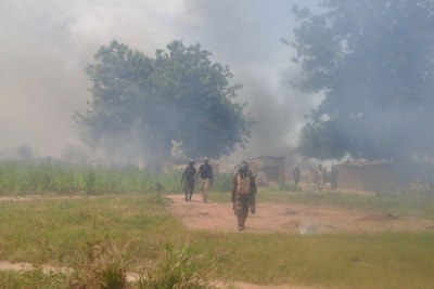 Troops pushing Into Boko Haram dens (file photo).