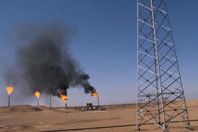Un puits de pétrole en Algérie.