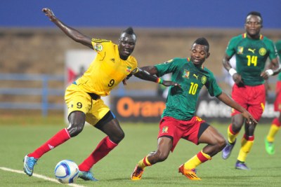 Action on Ethiopia versus Cameroon match - 2016 CHAN in Rwanda
