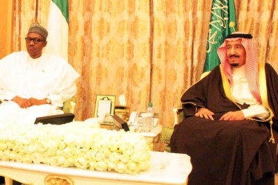 President Muhammadu Buhari and King Salman Bin Abdul-Aziz.
