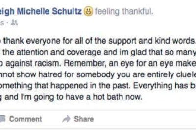 Ashleigh Schultz, the waitress that Ntokozo Qwabe refused to tip, has responded to the whole saga on Facebook.