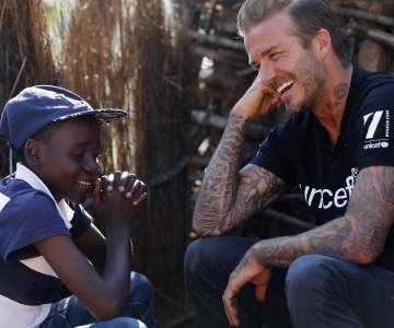 UNICEF Goodwill Ambassador David Beckham Visits Swaziland to Focus Attention on Children