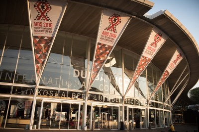 The Inkosi Albert Luthuli International Convention Centre in Durban, venue of the 21st International AIDS Conference.