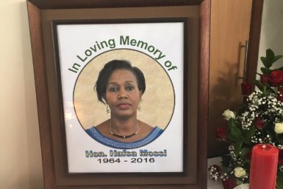Feu Hafsa Mossi , membre du groupe burundais EALA, assassinée la semaine dernière à Bujumbura, au Burundi.