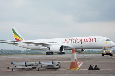 Ethiopian Airlines' latest plane addition, the Airbus A350XWB.